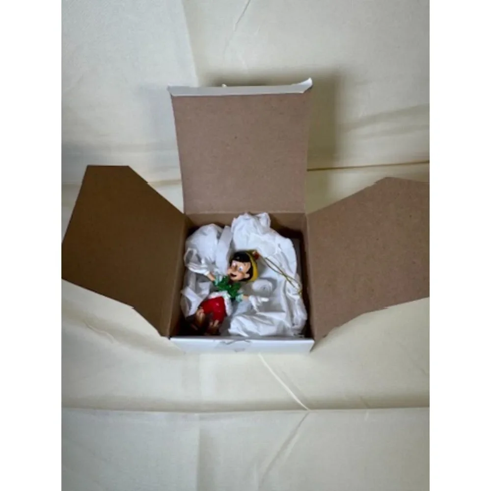 Disney Parks Pinocchio Marionette Holiday Christmas Ornament With Box